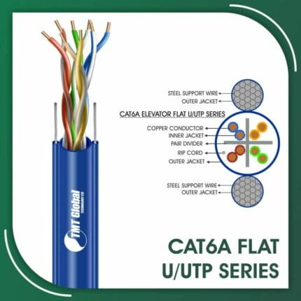 Cat6a m0.056 U-UTP Flat Elevator Cable 305m
