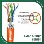 Cat6 Network Cable 23awg 4 twisted pair SF-UTP LSZH 305m