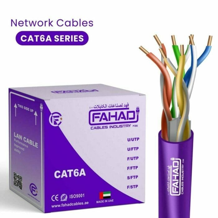 cat6a network cable 23awg 4pair cat6a u/utp cable 305m