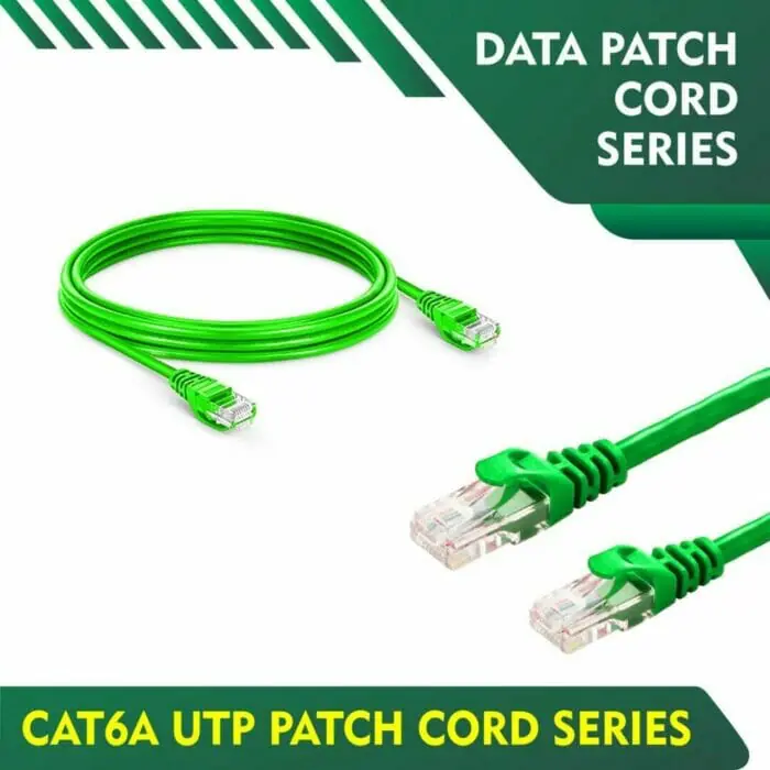 green cat6a patch cord
